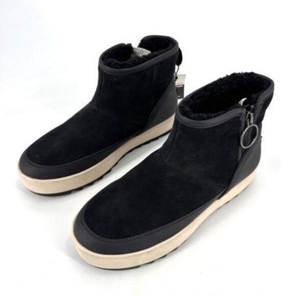 NWT Koolaburra by Ugg Tynlee Faux Sherpa Lined Zip‎ Boot Gray Size 8 - Picture 3 of 10